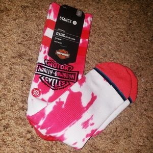 Harley Davidson Stance Long Knee High Socks 1 Left